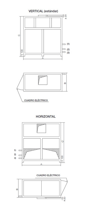 Dimensiones secaderos para jamones