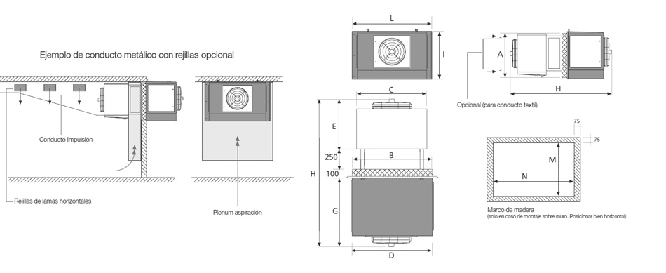 Dimensiones mini secaderos para jamones quesos y embutidos